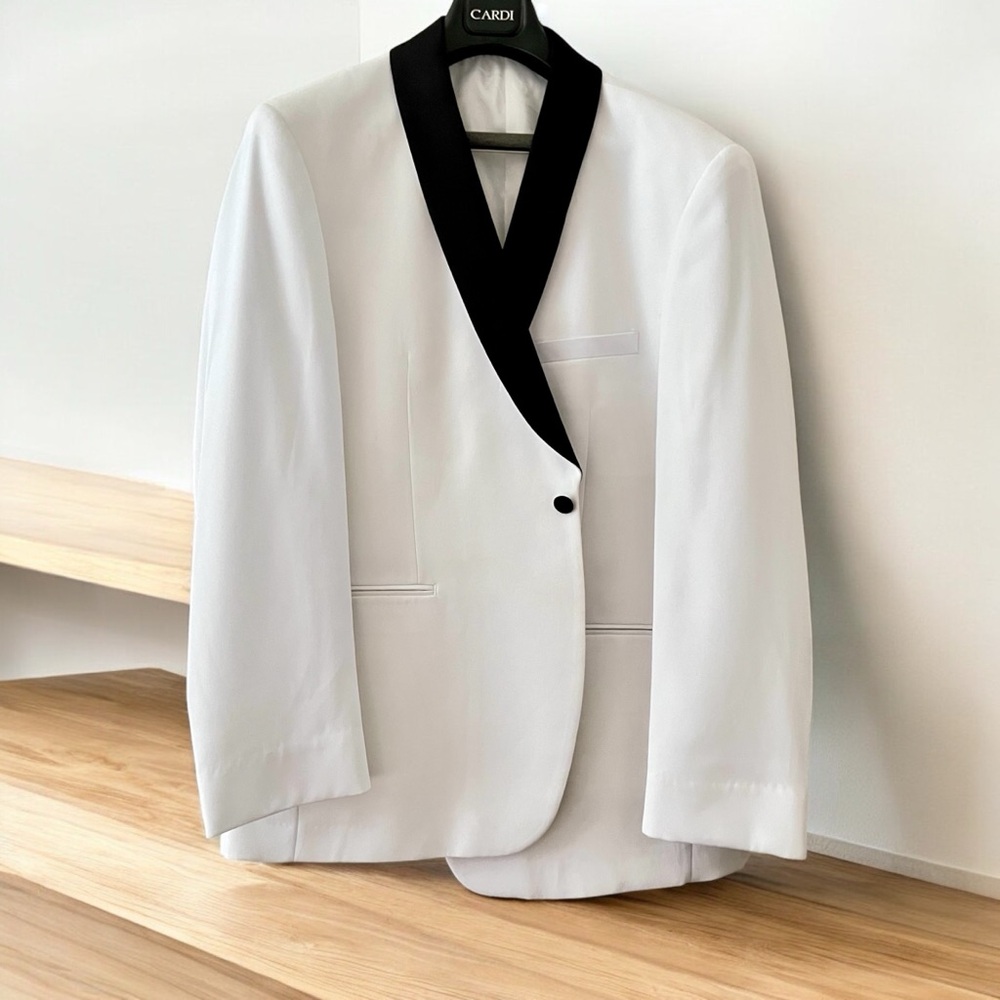 Cardinals Blazer Men white & black fit Tuxedo, jacket coat, new  size 44R